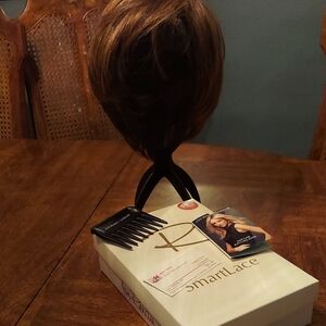 NEW NEVER WORN JON RENAU Human Hair Brown Smartlace Wig